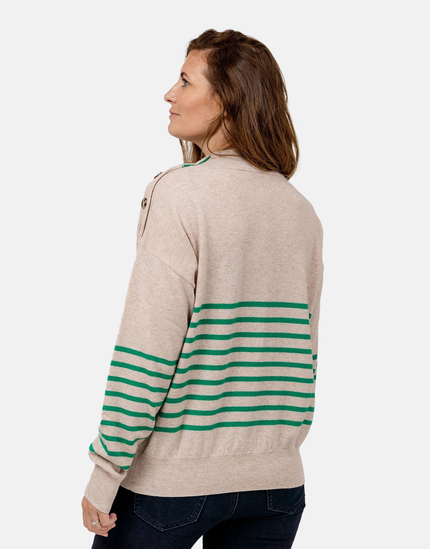 Brett Oatmeal Cashmere Jumper