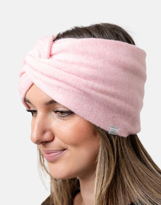 Joanie Pink Cashmere Headband