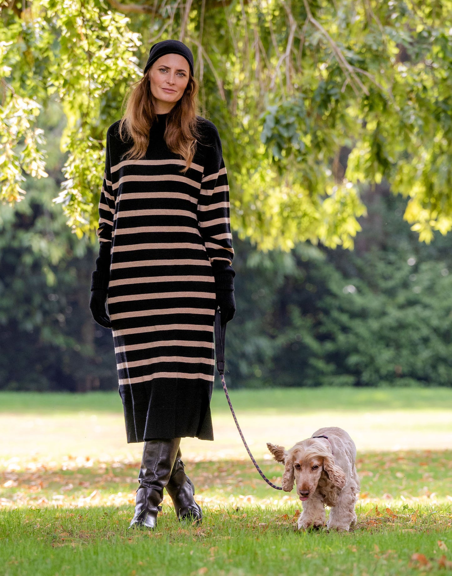 Ingrid Black Cashmere Dress