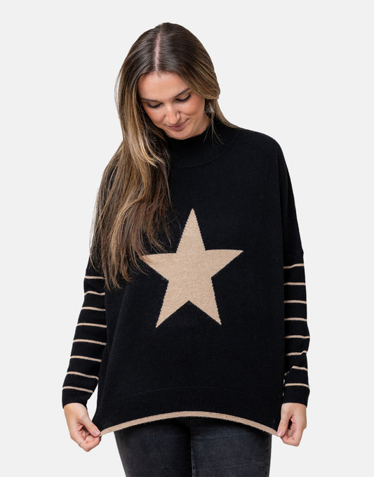 Starstruck Black Cashmere Jumper