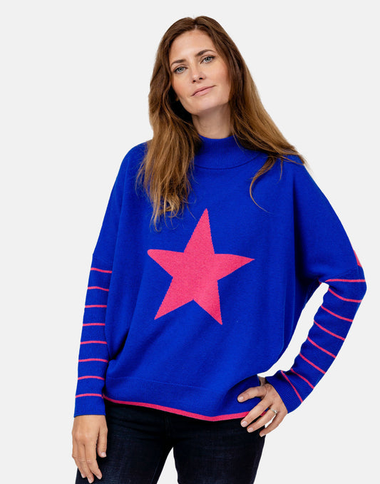 Starstruck Blue Cashmere Jumper