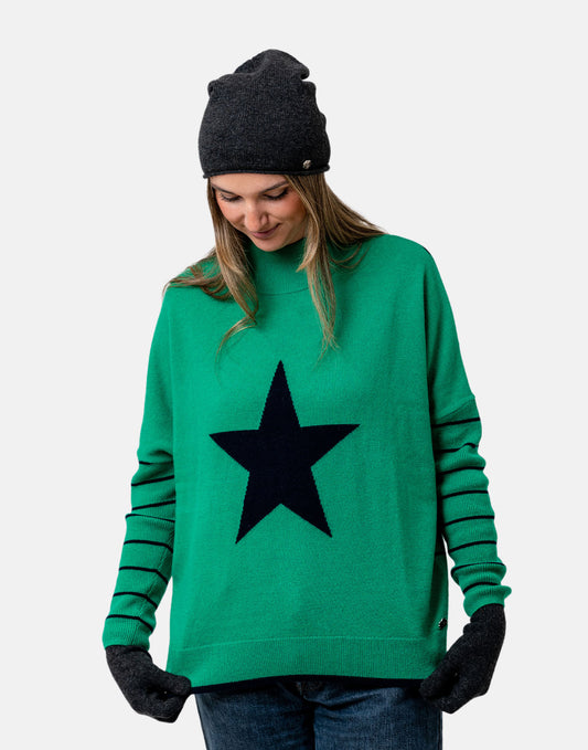 Starstruck Green Cashmere Jumper