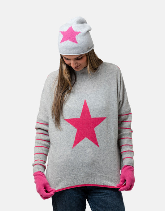 Starstruck Grey Cashmere Jumper