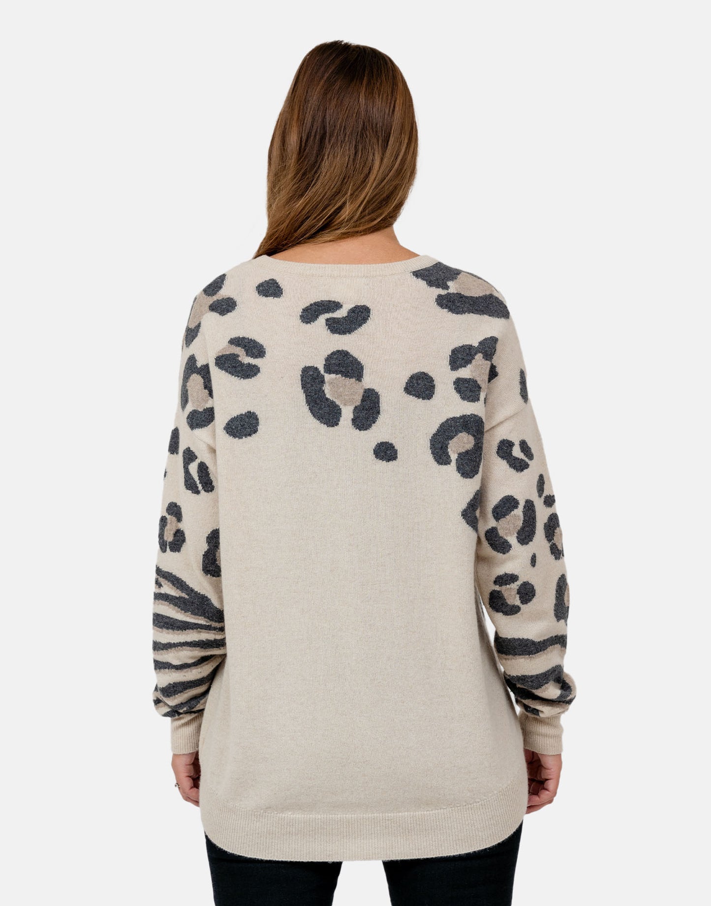 Leona Oatmeal 100% Cashmere Jumper