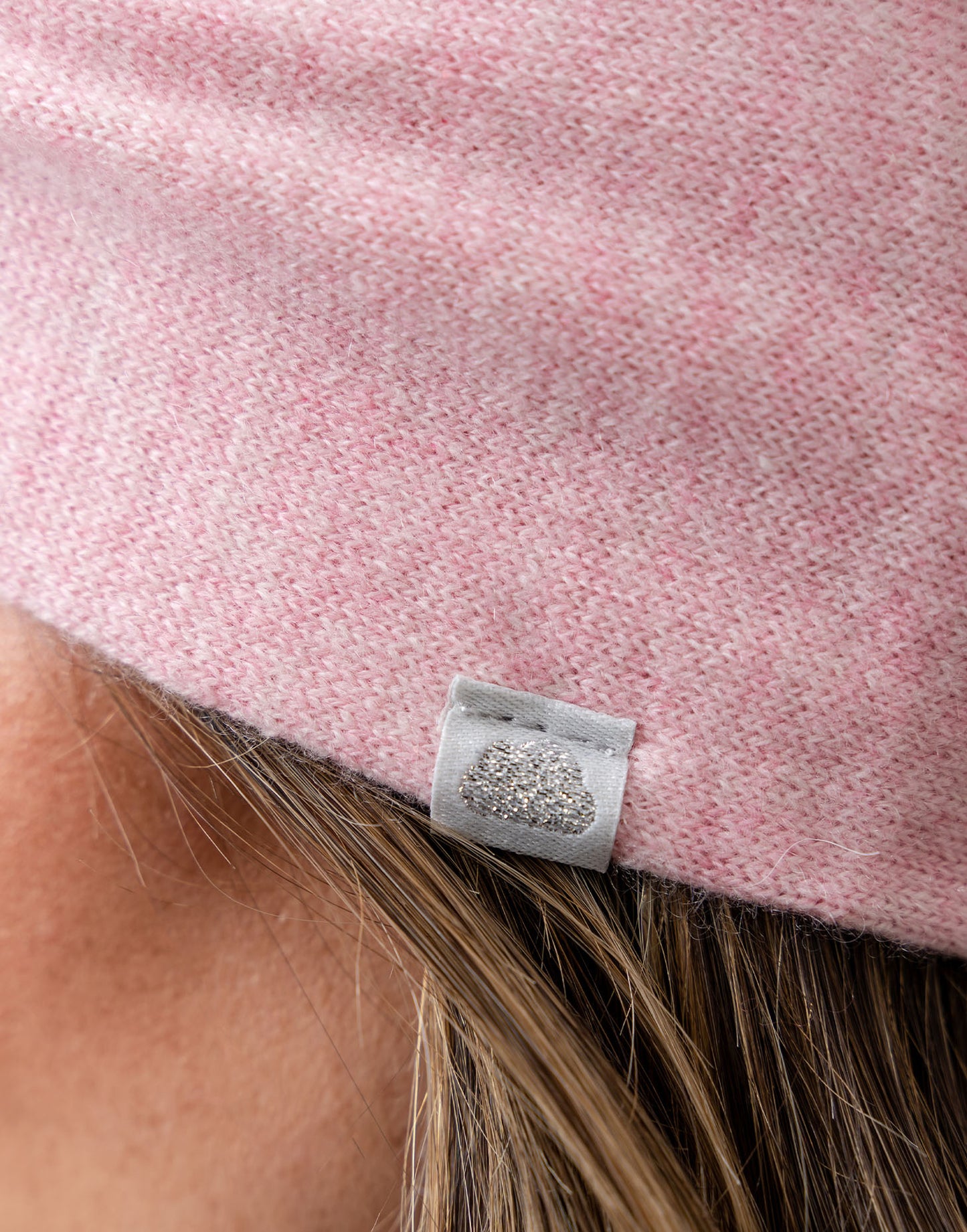 Joanie Pink Cashmere Headband