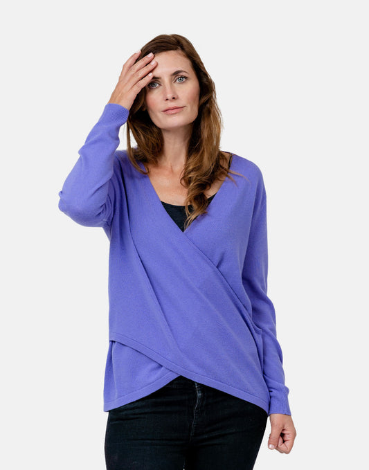 Snuggle Wrap Lilac Cashmere Jumper