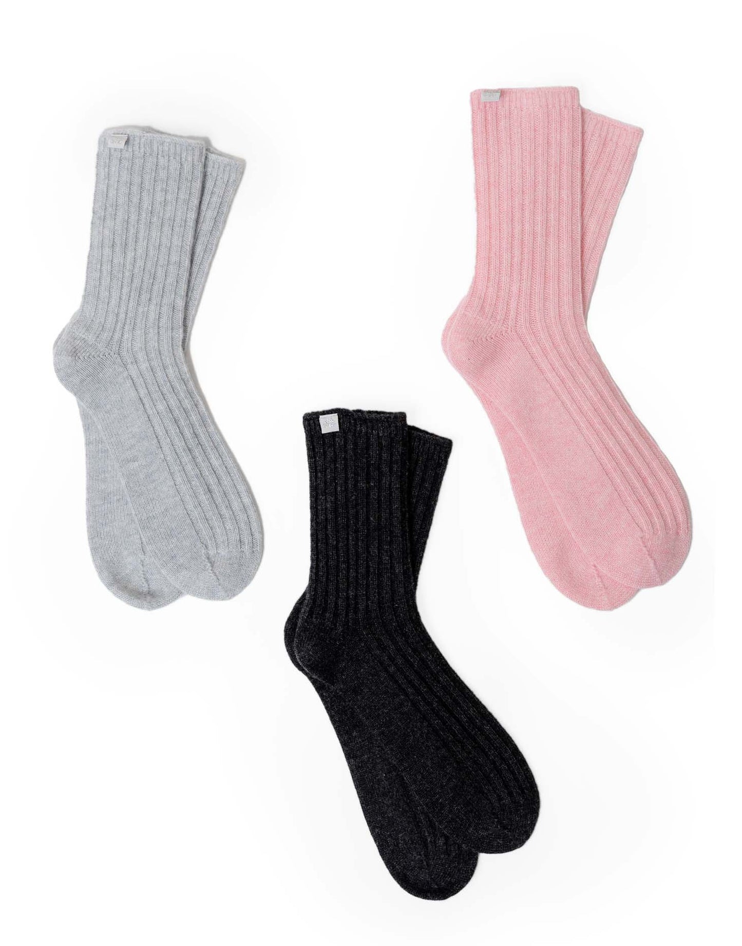 Toastie Pink Cashmere Socks